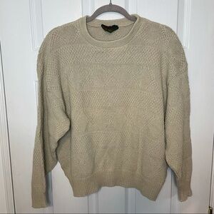 VINTAGE Parkhurst Made in Canada Crewneck Pullover grandpa Sweater cotton small